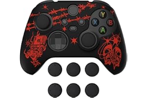PlayVital Coque pour Xbox Series X S Manette Protection Accessoires,Housse Silicone avec Capuchon Joystick,Cover Skin pour Xbox Series X S Controller Grip-Source des Péchés
