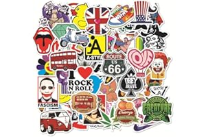 TA MERRY Adesivi Stickers 100pcs VSCO Cool Graffiti Style Decals Sticker Set con Vinile Impermeabile Astetica Sticker per Scrapbooking,Snowboard, Skateboard,Laptop,Helmet,Motorcycle,Car,Computer,Suitcase