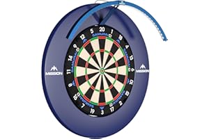 Mission Darts | Torus 120° | LED blanche brillante | Système d'éclairage de cible | Portable | USB C (bleu)