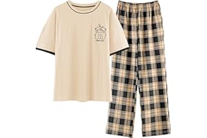 GOSO Pyjamas for Girls 8-9 9-10 11-12 12-13 14 Years Print Long Sleeve Casual Sleepwear Tops & Pants Gift for Kids