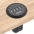 4Box USB Einbausteckdose P503 – 5 Steckdosen In Einem Unterputz-Modul – Kompatibel Mit Bticino LivingNow™ – Mit Überhitzungsschutz