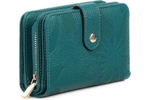 GAEKEAO Carteras de Mujer Monedero Mujer Piel, Bloqueo RFID Billetera,con 9 Ranuras para Tarjetas