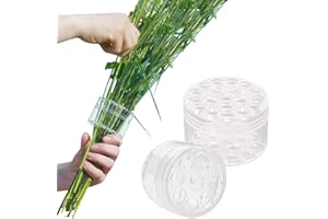 ZKSMNB Spiral Ikebana Stem Holder, Flower Frog, 2024 Spiral Stem Holder for Flowers, Set of 2 Bouquet Twister Hanataba Flower Arrangement Holder, DIY Floral Art Accessory (Transparent, S+L)