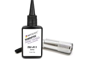 Microtec® Turbotec 911 glas special UV-lim | extra stark för glas/metall | 50 g
