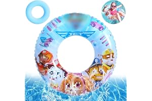 Crzyplea Kinderschwimmring, Babyschwimmring, aufblasbarer Kinderschwimmring, Kinderschwimmtrainer, Kinderschwimmhilfe mit Cartoon-Design, Kinderschwimmsitz 3-6 Jahre (rot, 3-6 Jahre)