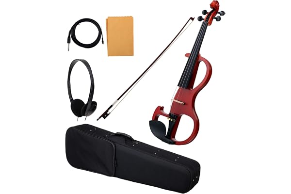 Classic Cantabile EV-90 E-Violon (violon électrique avec micro, épicéa/érable/ébène) naturel mat