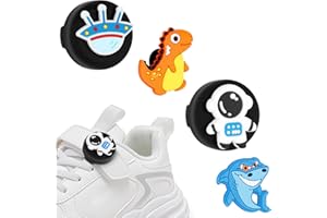 AXFEE Supporto AirTag per lacci bambini, 2 custodie silicone, 4 motivi cartoni animati, antigraffio antiurto, per cani, gatti (nero)