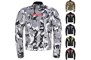 SHELLY SPORTS Shelly Premium Motorcycle Jacket Men for Adventure/Touring with Cordura Textile Summer Winter Windproof Bike Jacket for Racing, Riding