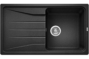 BLANCO Sona 5 S 519671 Évier de Cuisine Réversible en Silgranit PuraDur Anthracite 1 Pièce