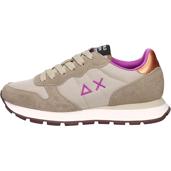 SUN68 Ally Damen Laufschuh | Braun Leder | Urbaner Sportstyle