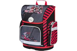 Baagl Schulranzen Jungen Mädchen für 1. Klasse (oder 2.Klasse), Ergo Schultasche Jungs Mädchen Grundschule, Leichter Kinder Ranzen Tornister Schulrucksack mit Brustgurt