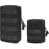 Sacoche Ceinture Tactique TRIWONDER - 2 Pièces - Polyester 1000D - Système MOLLE - Pour Randonnée, Chasse, Airsoft