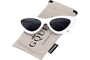 GQUEEN Gafas de Sol Mujer Estilo de Gato Ojo Retro Moda Vintage Protección UV