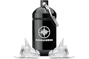 Schallwerk ® Invisible+ Tapones oidos Ruido discretos – amortiguan el Ruido y preservan la Calidad del Sonido – Ideal para la Vida Cotidiana, la música, los Festivales, el Trabajo, el Estudio