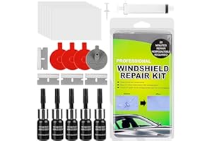 KFDDRN Kit de réparation de pare-brise, kit de réparation de pare-brise, kit de réparation de pare-brise, pour éclats et fissures, kit de réparation de pare-brise pour fixer les puces, les fissures, les