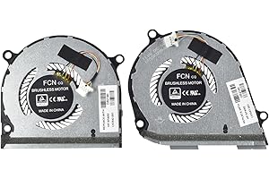LPUK CPU and GPU Cooling Fan Replacement for HP Envy X360 15-dr, 15-ds p/n: L53541-001, L53542-001