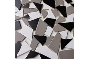 MOSALI Fliesenbruch frostfest verschiedene Mixe Mosaik Bruchfliesen (3.5, Graumix)