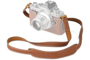 SMALLRIG Skórzany Pasek do Aparatu, Skórzany Pasek na Ramię w Stylu Vintage, Brązowy, dla Canon, dla Nikon, dla Pentax, dla Sony, dla Fujifilm I Aparatu Aparat Cyfrowy - 3485