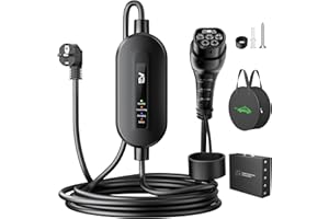 EVJUICION Chargeur Voiture Electrique 8M, [3,68kW,16A] EV Chargeur Type 2, IP67/IP65 Portabilité Cable Recharge Voiture Electrique, Indicateurs LED, vec Sac, Compatible EV/PHEV(IEC 62196-2)