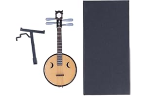 BigKing Chinese Lute Model,Chinese Zhongruan Model 1:4 Ratio 14cm/5.5in Comfortable Grip National Traditional Classical Style Instruments Toys