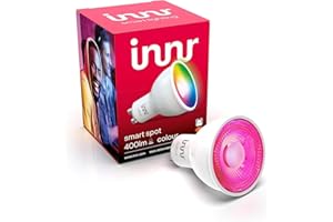 Innr Ampoule Connectée Zigbee GU10, Fonctionne avec Hue* et Alexa (Pont Requis), Spot Blanc et Couleur, Ampoule RGB, LED Lampe, Intensité Variable, 400 lumens - 1 Pack