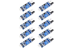 10GTEK IR Infrared Obstacle Avoidance Sensor Module for Arduino Smart Car Robot Raspberry Pi 3, Pack of 10