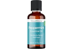Viva Doria Pure Northwest Peppermint Essential Oil, Undiluted, Food Grade, Steam Distilled, 30 mL (1 Fluid Ounce)