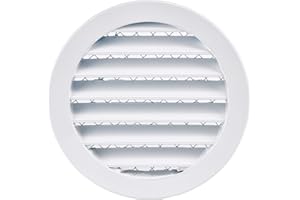 STEINBERG14 125mm Grille de Ventilation Ronde en Aluminium - Grille D'aération Blanc avec Protection contre la Souris
