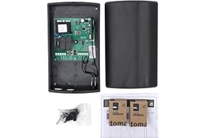 ALISONTECH Cuadro de Mando Pujol JUNIOR E Pro para Motor de Persiana + 2 VARIO BLACK Mandos a Distance