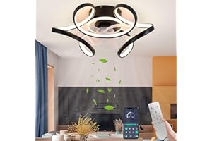 ‎YOCOMO YOCOMO Deckenventilator mit Beleuchtung LED Dimmbar ventilator lampe ventilatorlampen mit fernbedienung Timer Leise Moderne Deckenventilator Licht Für Wohnzimmer Schlafzimmer Esszimmer