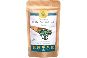 ‎AKAL FOOD 100% Algen Bio Spirulina Flocken 100 g I Ökologisch angebaute in Europa, Vitalstoffe vegan, Algen Flocken voller Nährstoffe, vegane Ernährung, Rohkost aus Deutschland glutenfrei