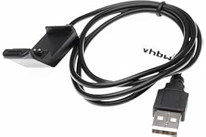 vhbw Ladekabel 100cm Ladestation kompatibel mit Garmin Edge 20, 25 GPS Fahrradcomputer Ersatzkabel Datenkabel