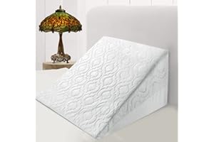 BUY ALL HERE Grand Coussin Triangulaire pour Adulte - pour Dormir après Une Chirurgie - en Mousse - pour Les Jambes et Les Genoux, Les douleurs de Hanche et du Bas du Dos - Améliore la Circulation Sanguine