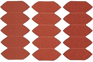 STANLEY Lijas para lijadoras mouse, Punta de Detalles, Grano Surtido (5x G120, 5x G180, 5x G240), Compatible con BLACK+DECKER, Autoadherentes, STA32477-XJ