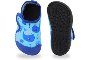 ADUDVLO Kids Toddler Water Shoes Non-Slip Quick Dry Baby Water Shoes Kids Beach Shoe Swimming Pool Surfing