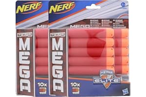 ‎NERF 2X Hasbro Nerf A4368E24 N-Strike Elite MEGA je 10x Darts Nerf Zubehör