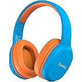 Zamkol Kids Headphones Bluetooth 5.0, 85dB/94dB Volume Limited with Microphone, 40 Hours Playing Time, Wireless Foldable Head