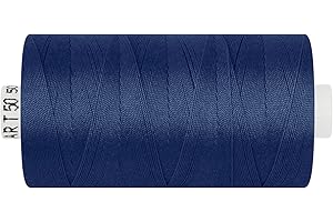 dalipo - Polyester Nähgarn, Stärke 50, Jeansgarn, 500m, dunkelblau