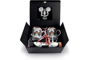 Egan, Porcelana, zestaw 2 kubków, możliwość układania w stos, Mickey z 2 zestawami stołów, WMSET/22, czerwony