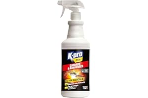KAPO K.PRO CHOC - Spray Aérosol Anti Cafards et Araignées - Action Radicale - Effet Longue Durée - Facile d'utilisation - Technique Professionnelle - 1l