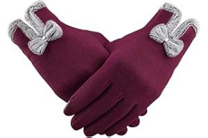 Alikiai Women Winter Gloves Warm Touchscreen Gloves Windproof Gloves for Women Girls Ladies Winter Using Gifts
