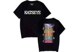 Satdflie KATSEYE T-shirts för kvinnor musikfans grafisk t-shirt nyhet bomull unisex kortärmad rund hals trendig cool topp