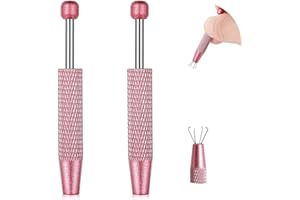 LLOUSSAK 4 artigli, strumento di pickup in acciaio inox, gioielli professionali, piccole parti, 2 pezzi, pinzette per gioielli piccoli, gioielli in metallo, componenti microelettronici, precisione chip IC