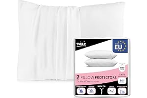 Twillie Set med 2 vattentätt kuddfodral, 35 x 35 - Oeko Tex®-certifierad, anti-dammkvalster - tillverkad i Europa - kuddfodra