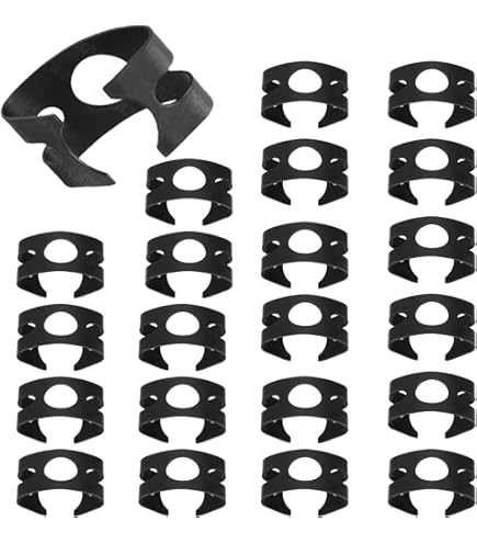 Lot De 50 Clips De Tuyau De Frein Noir - Double Trou, Nylon, Pour Volkswagen/Audi - Accessoire Auto