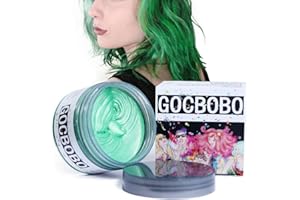GOCBOBO Cera per Tintura per Capelli Temporaneo Unisex Lavabile Naturale Modellazione Cera Colorata per Capelli Adatto per Halloween Cosplay Festa di Natale Verde