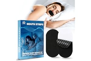 Scettar 50 Pezzi Nastro per Bocca per Dormire, Anti Russare Cerotti Bocca Antirussamento per Uomini e Donne Mouth Tape for Sleeping Aiuta a Smettere di Russare Migliore Respirazione e Sonno