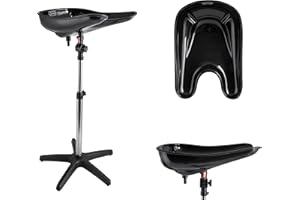 PONIKS Ponik's - Mobiles Waschbecken | Ideal für Friseursalon | zum Haarewaschen | Aus Kunststoff | Friseurwaschbecken | Schwarz