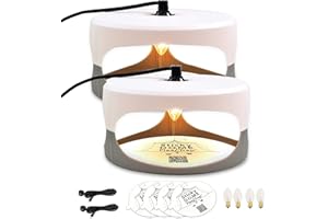 ASPECTEK - Discos Adhesivos Trampas para pulgas, Paquete de 2 Repelente pulgas Humanos, Trampa de Insectos, seguras para Uso en Interiores, Repelente Insectos (2 lampara antipulgas)