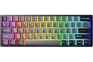 DrunkDeer G60 Rapid Trigger mechaniczna klawiatura do gier TKL przełącznik magnetyczny klawiatura PBT klawisze RGB kompaktowa 60% 61 klawiszy USB przewodowa, czarna